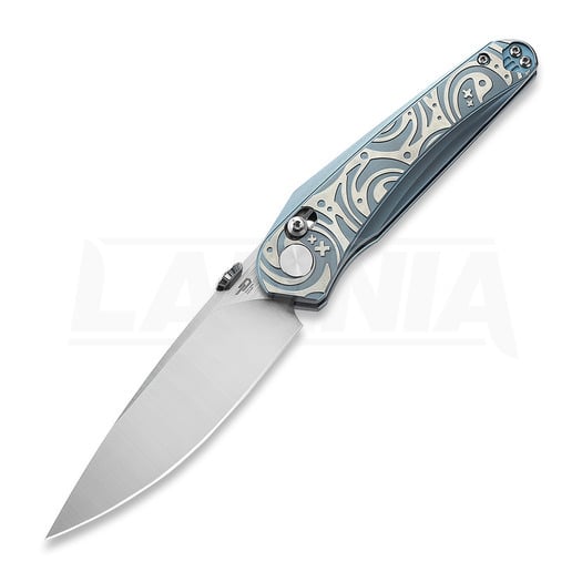 Navalha Bestech Mothus - Satin - Titanium, azul