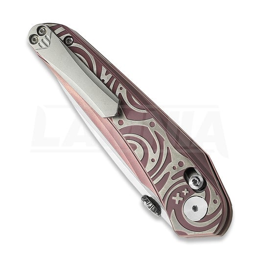 Bestech Mothus - Satin - Titanium sulankstomas peilis, violetinė