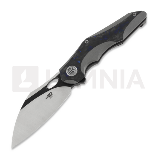 Nóż składany Bestech Nogard, black-blue marble carbon fiber