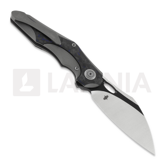 Coltello pieghevole Bestech Nogard, black-blue marble carbon fiber