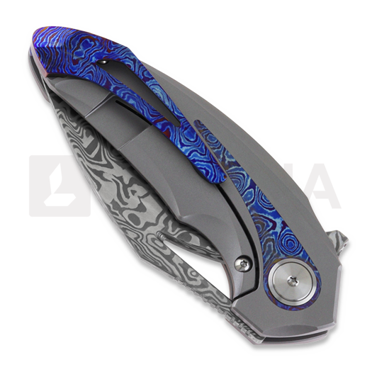 Bestech Nuke sulankstomas peilis, Damasteel