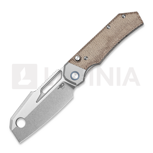 Bestech Nyrrdreki - Stonewash - Micarta 折叠刀, natural