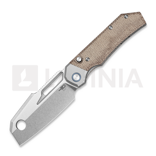 Briceag Bestech Nyrrdreki - Stonewash - Micarta, natural