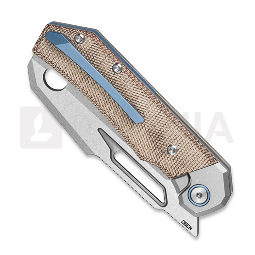 Briceag Bestech Nyrrdreki - Stonewash - Micarta, natural
