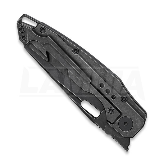 Bestech Nyxie - Blackwash - Titanium k&auml;&auml;nt&ouml;veitsi, musta