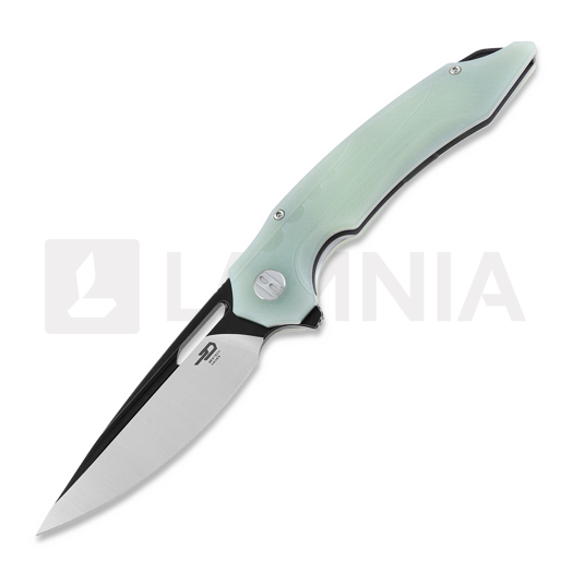 Bestech Ornetta - Blackwash + Satin - G10 vouwmes, jade