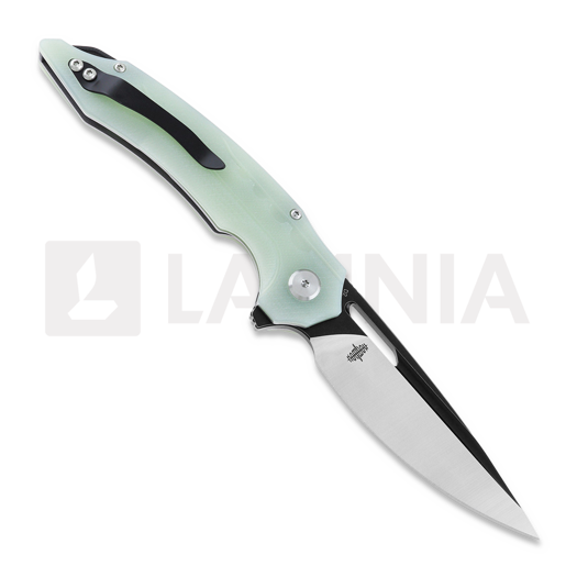 Bestech Ornetta - Blackwash + Satin - G10 접이식 나이프, jade