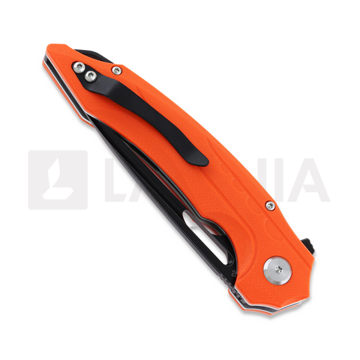 Bestech Ornetta - Blackwash + Satin - G10 sulankstomas peilis, oranžinėnge