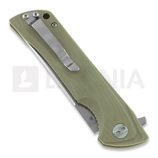 Bestech Paladin - Stonewash + Satin - G10 sulankstomas peilis, beige