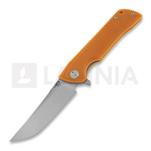 Bestech Paladin - Stonewash + Satin - G10 접이식 나이프, 주황