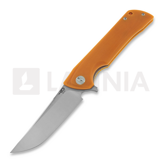 Nóż składany Bestech Paladin - Stonewash + Satin - G10, pomarańczowa