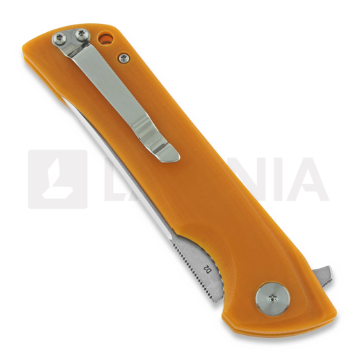 Bestech Paladin - Stonewash + Satin - G10 kääntöveitsi, oranssi