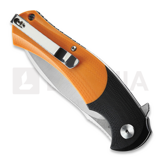 Bestech Penguin - Stonewash + Satin - G10 sulankstomas peilis, oranžinėnge, juoda