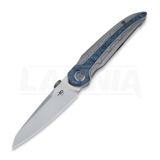 Navalha Bestech Prydwen - Beadblast + Satin - Blue Marble CF