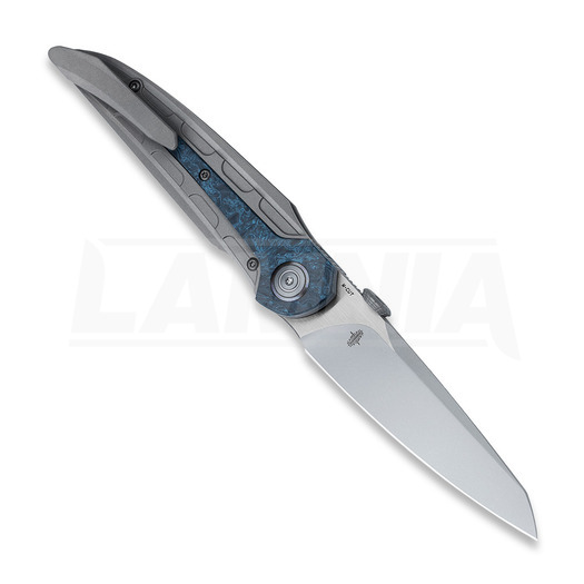 Zavírací nůž Bestech Prydwen - Beadblast + Satin - Blue Marble CF