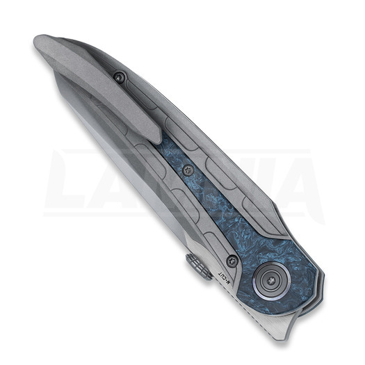 Coltello pieghevole Bestech Prydwen - Beadblast + Satin - Blue Marble CF