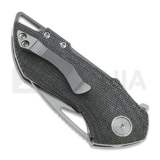 Bestech Riverstone - Satin - Canvas Micarta sulankstomas peilis, juoda