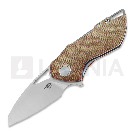 Складной нож Bestech Riverstone - Satin - Canvas Micarta, natural