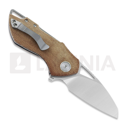 Bestech Riverstone - Satin - Canvas Micarta sulankstomas peilis, natural