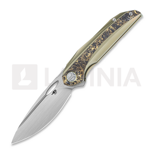 Сгъваем нож Bestech Senu - Hand Rrubbed Satin - Titanium w/Fat Carbon