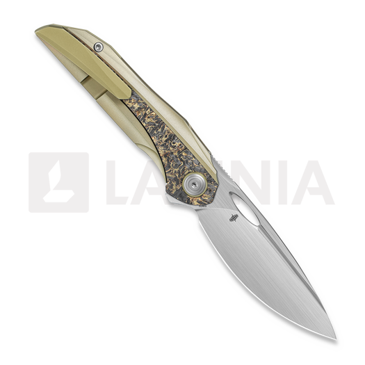 Bestech Senu - Hand Rrubbed Satin - Titanium w/Fat Carbon vouwmes