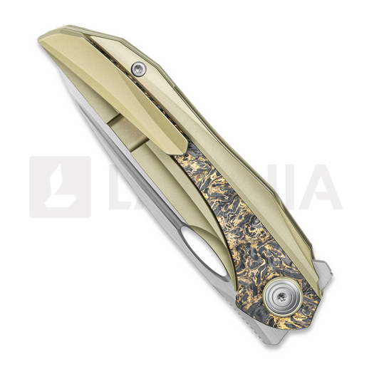 Bestech Senu - Hand Rrubbed Satin - Titanium w/Fat Carbon vouwmes