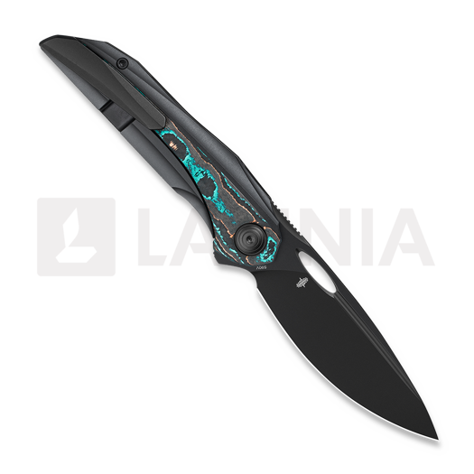 Zavírací nůž Bestech Senu - PVD - Titanium w/Camo CF