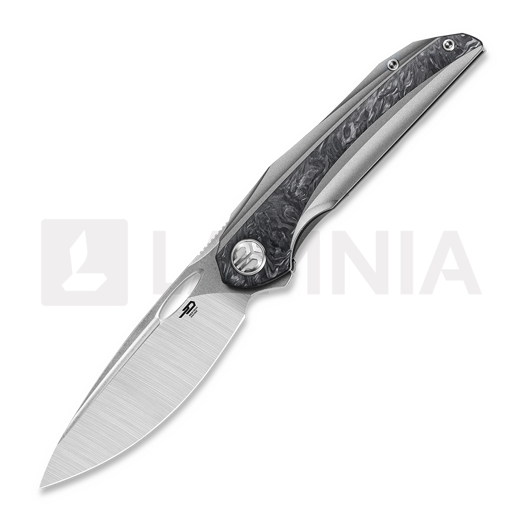 Складний ніж Bestech Senu - Satin + Stonewash - Titanium w/Marble CF