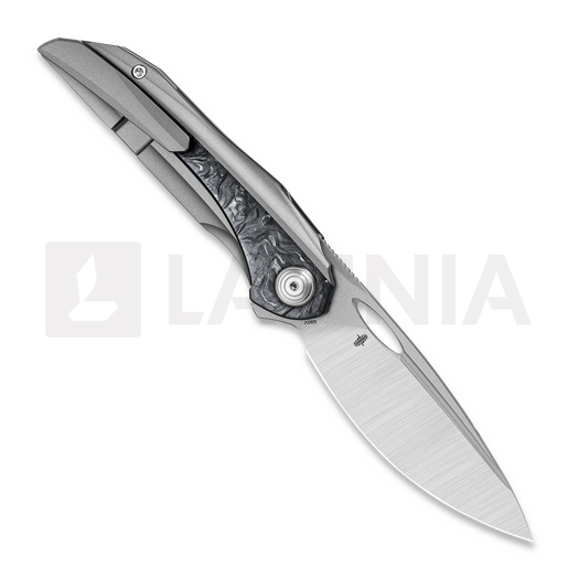 Coltello pieghevole Bestech Senu - Satin + Stonewash - Titanium w/Marble CF