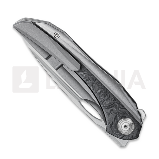 Bestech Senu - Satin + Stonewash - Titanium w/Marble CF sulankstomas peilis