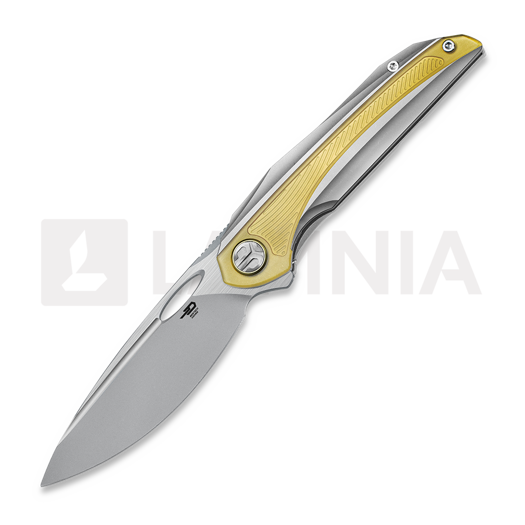 Liigendnuga Bestech Senu - Stonewash + Satin - Titanium w/Ultem