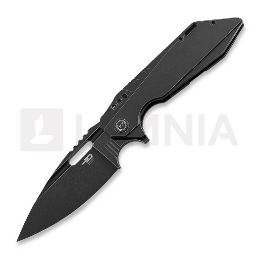 Skladací nôž Bestech Shodan - Blackwash - Titanium, čierna
