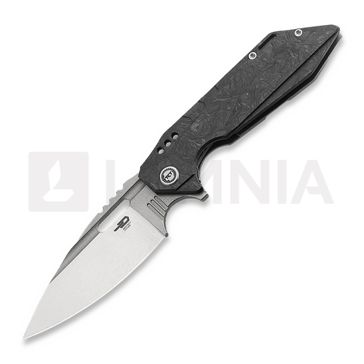 Bestech Shodan - Stonewash + Satin - CF 접이식 나이프