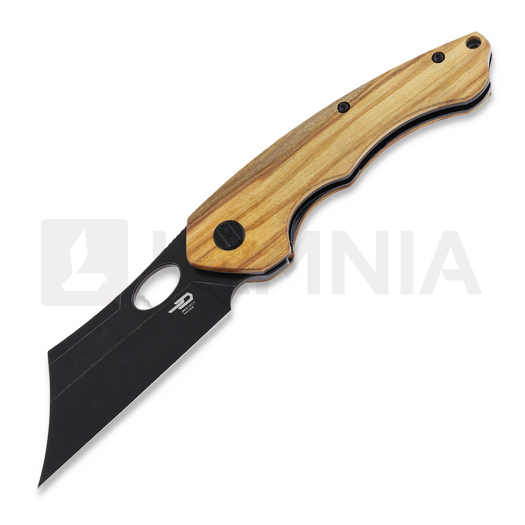 Couteau pliant Bestech Skirmish - Blackwash - Olivewood
