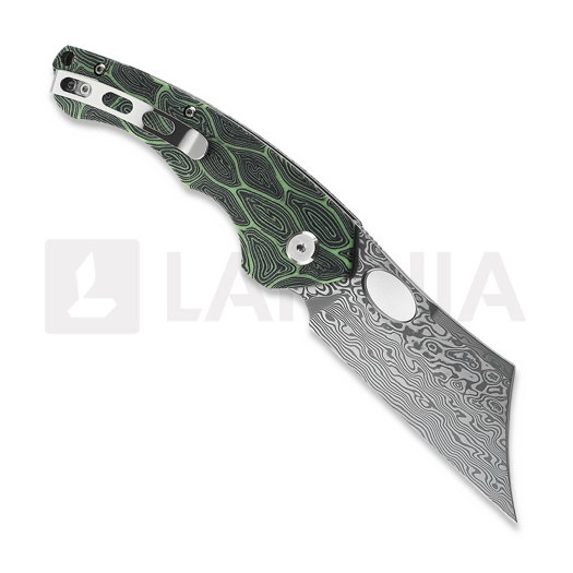 Bestech Skirmish - Damascus - G10, musta, vihreä
