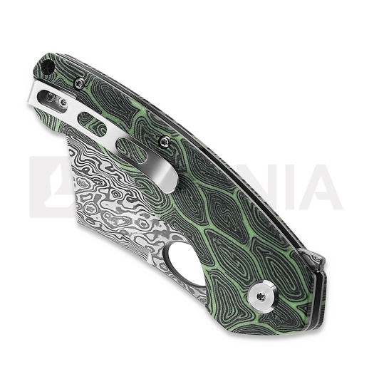 Bestech Skirmish - Damascus - G10, čern&aacute;, zelen&aacute;