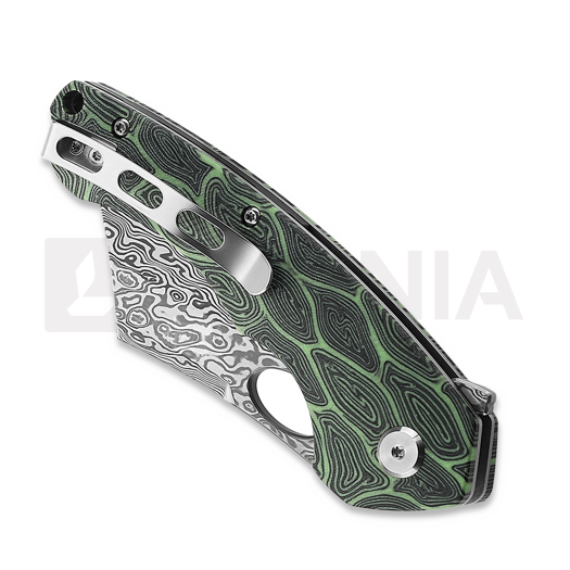 Bestech Skirmish - Damascus - G10, musta, vihreä