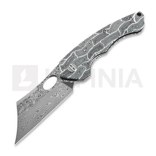 Bestech Skirmish - Damascus - G10, nero, bianco