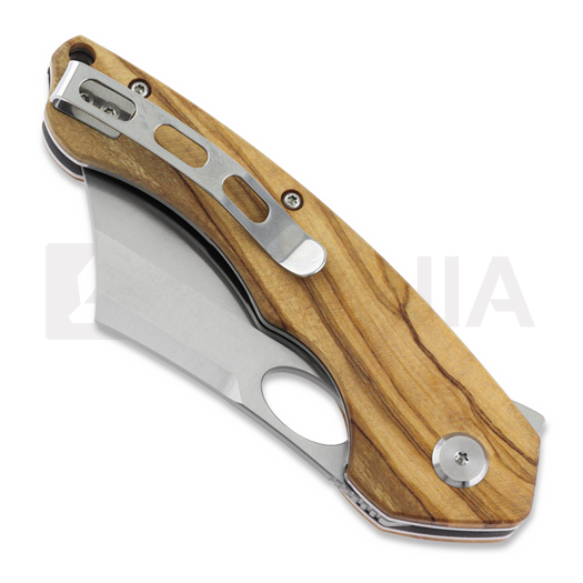 Zav&iacute;rac&iacute; nůž Bestech Skirmish - Satin - Olivewood