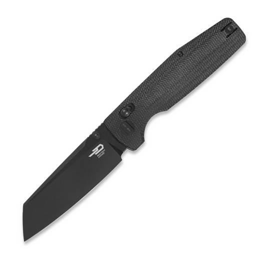Bestech Slasher - Blackwash - Micarta, musta