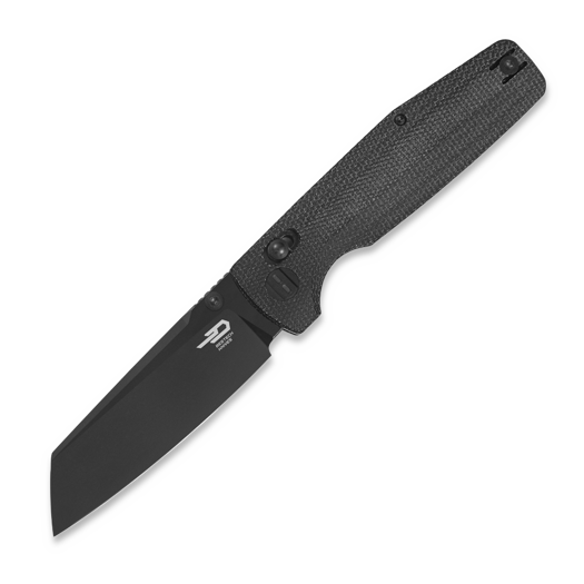 Bestech Slasher - Blackwash - Micarta, fekete