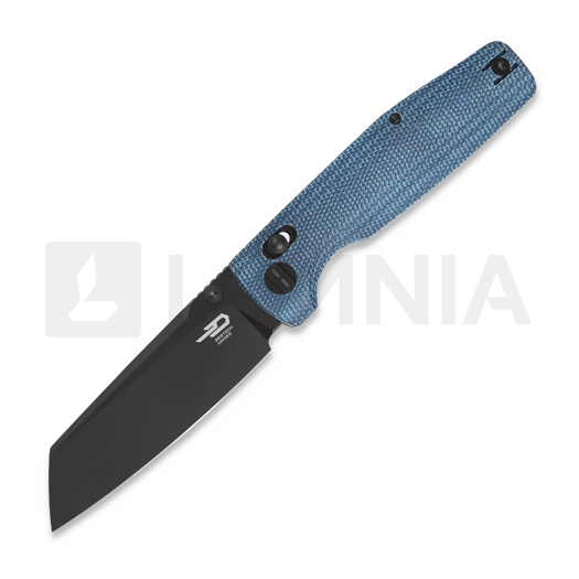 Bestech Slasher - Blackwash - Micarta סכין מתקפלת, כחול