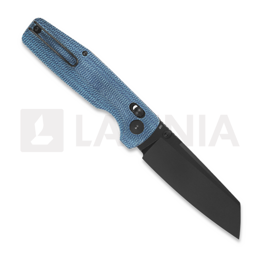 Bestech Slasher - Blackwash - Micarta k&auml;&auml;nt&ouml;veitsi, sininen