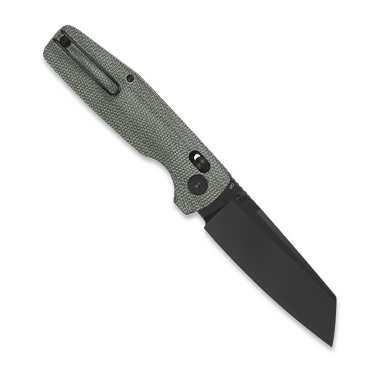 Bestech Slasher - Blackwash - Micarta, zelená