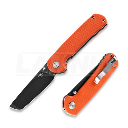 Navalha Bestech Sledgehammer - Blackwash - G10, laranja