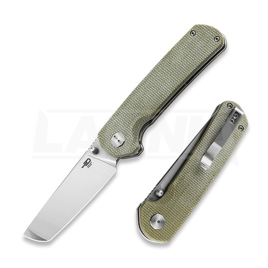 Bestech Sledgehammer - Satin + Stonewash - Micarta סכין מתקפלת, beige