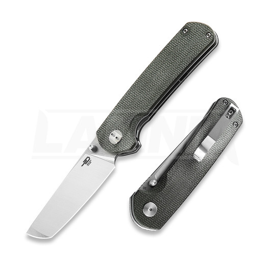 Bestech Sledgehammer - Satin + Stonewash - Micarta סכין מתקפלת, ירוק