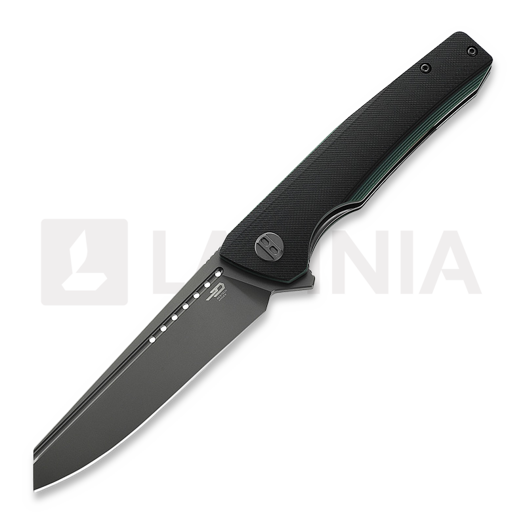 Bestech Slyther - Grey - G10, 검정, 초록