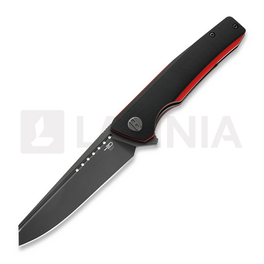 Bestech Slyther - Grey - G10, чёрный, красный