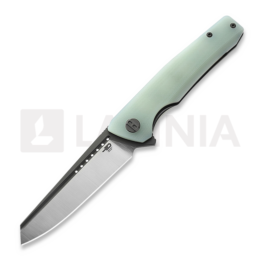 Bestech Slyther - Grey + Satin - G10, jade